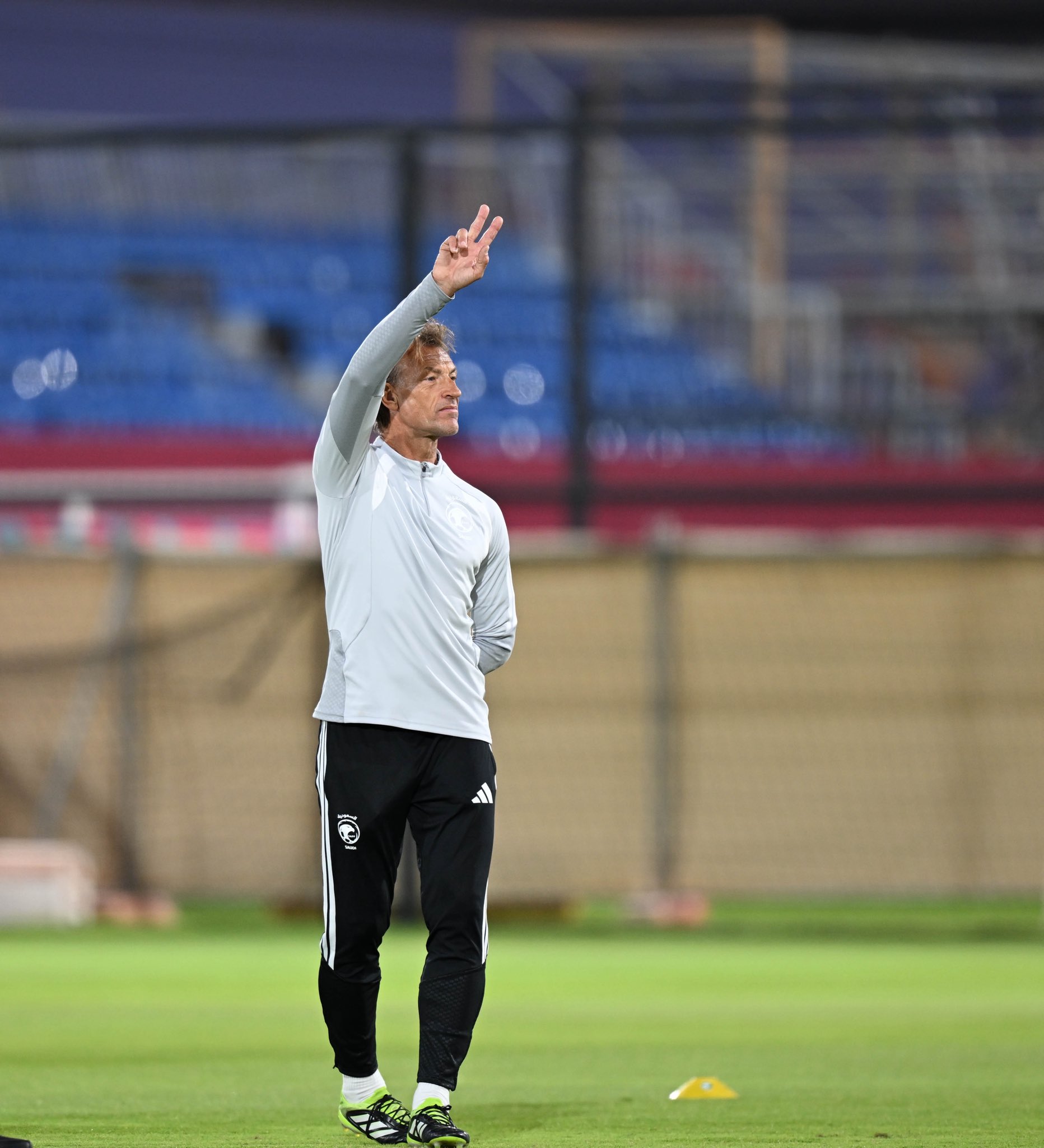 جانب من الحصة التدريبية للمنتخب السعودي استعدادا لمواجهة الأردن #السعودية_الأردن 