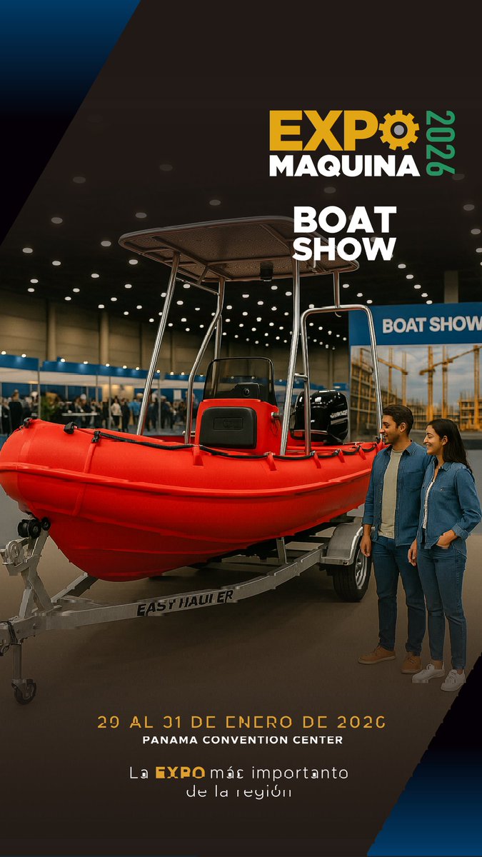 El Boat Show de Expo Máquina 2026 reunirá a compradores, importadores y negocios náuticos de alto nivel. Si estás en el sector marítimo, tu lugar está aquí. Últimos espacios disponibles. 

Reserva tu stand y amplía tu red de distribución: (507) 6550-9998, info@expomaquina.org.