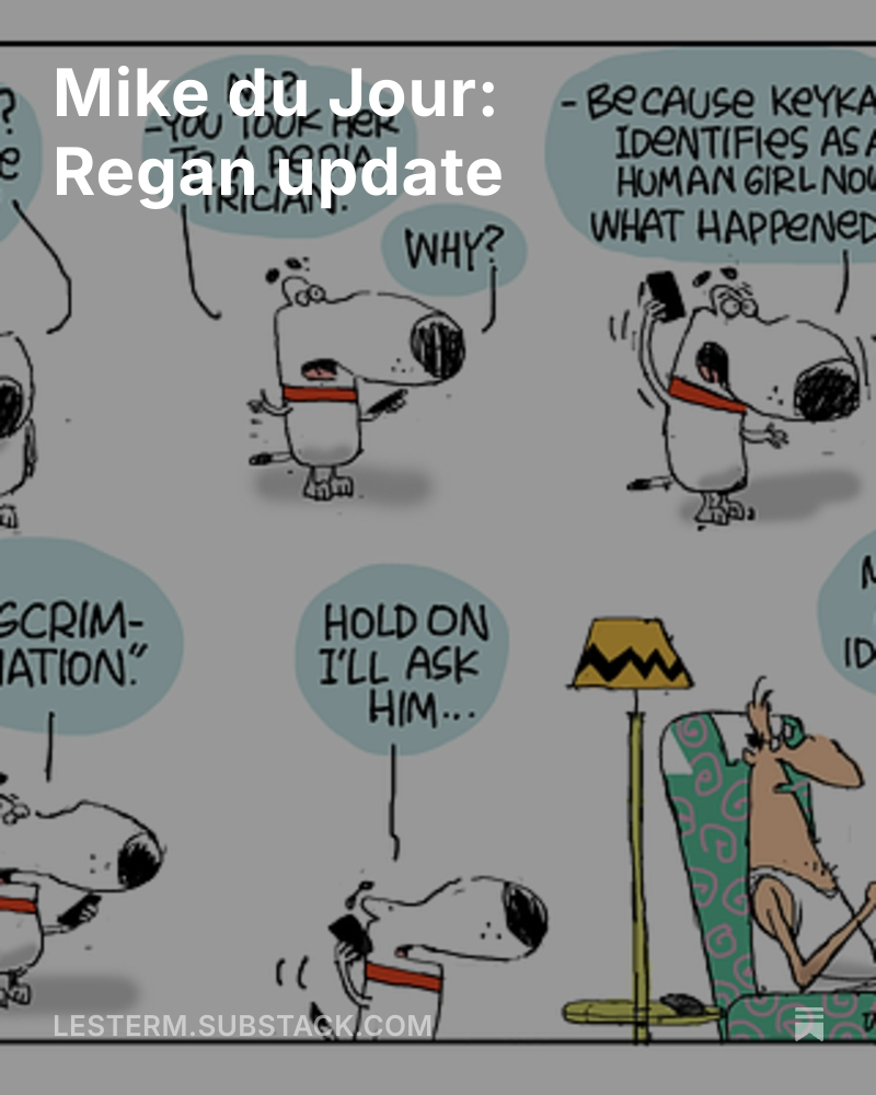 MikeLester's tweet image. Mike du Jour: Regan update open.substack.com/pub/lesterm/p/…