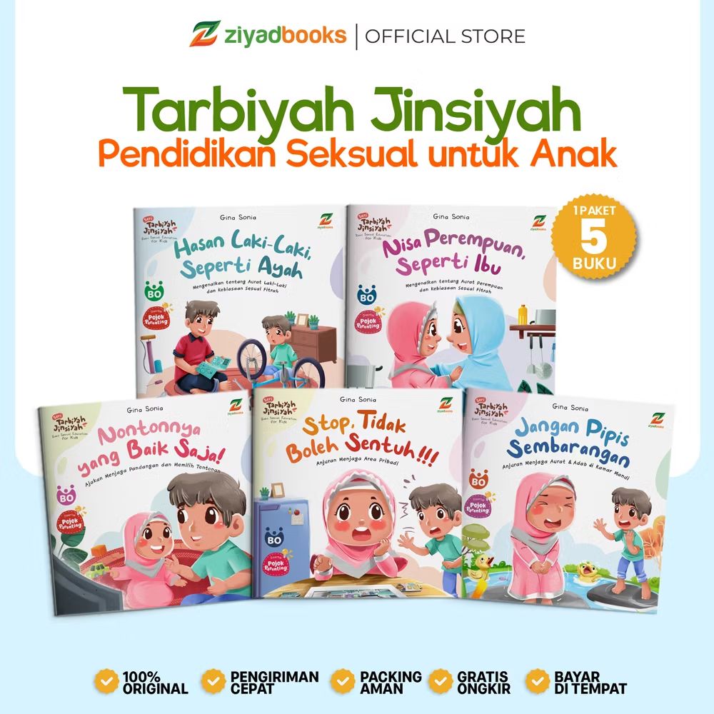 Neglasari3's tweet photo. Cek (Isi 5 Buku) Buku Cerita Anak Islami  - Seri Tarbiyah Jinsiyah - Pendidikan Seksual Dasar Bagi Anak Soft Cover 4 5 6 Tahun dengan harga Rp112.700. Dapatkan di Shopee sekarang! https://t.co/8tvcbnUbfy https://t.co/bjVDM5F6CR