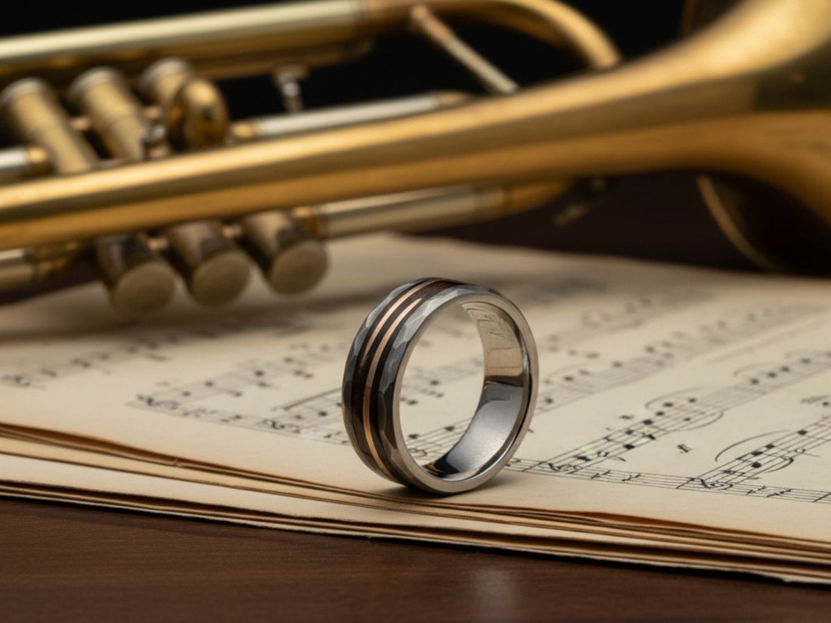 WoodturnersWife's tweet image. Now the Groom has received his wedding ring, I am thrilled to reveal it in all its glory 🤎

#handmade #SBS #weddingrings #woodturning