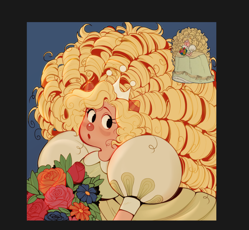 FruitlerDoodler's tweet photo. [wip] Our stunning princess #juliejoyful #WelcomeHome #welcomehomefanart https://t.co/oOw8F7li7W