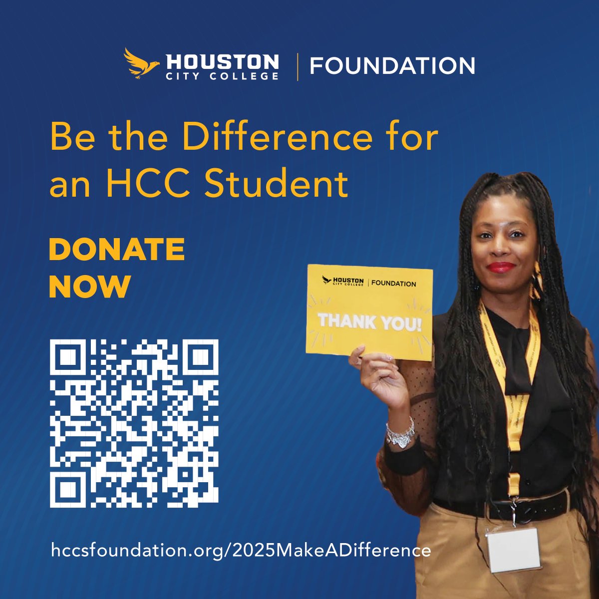 HCCFoundation's tweet photo. Every donation helps an HCC student get one step closer to their goals. 
Make your Year-End Gift today: https://t.co/o5IWgPVB3w
Make your gift count even more! Employer matching could multiply your donation. https://t.co/rdFzko1uPK