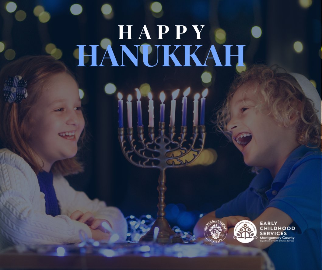 ✨ Happy Hanukkah 2025 from Early Childhood Services! ✨
Chag Sameach! 🕎💙

#Hanukkah2025 #FestivalOfLights #ChagSameach #EarlyChildhoodServices #ECS #MontgomeryCountyMD