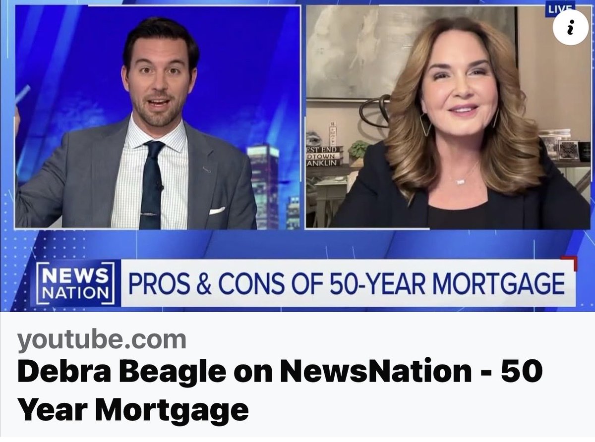 debrabeagle's tweet image. How to make housing more affordable now and easier to attain for everyone?

▶️ Watch the segment here: youtu.be/nlVT-c4-dPc

I was honored to join NewsNation to discuss one of the most important issues facing our industry and our communities: homeownership affordability.…