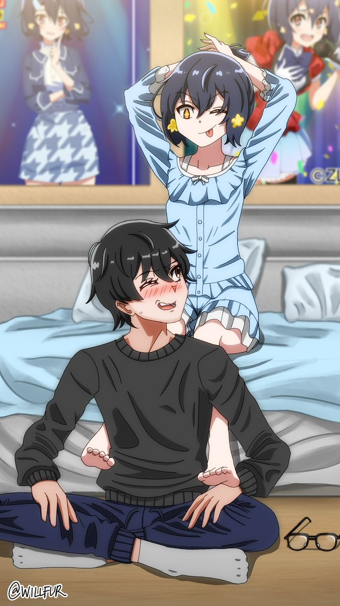 <a href="/willfursyahmi/">🎸WillFur (VGen Comms open)</a> Thank you so much for my commission of Ai-chan &amp; Ren-kun! 愛ちゃんとレンくんは本当に最高のカップルで、心から大好きです！この絵を描いたアーティストは本当に素晴らしい！愛ちゃんは彼氏をメイクオーバーするのが楽しみで仕方ありません！ 💙🖤 #水野愛 #ゾンビランドサガ #恋愛