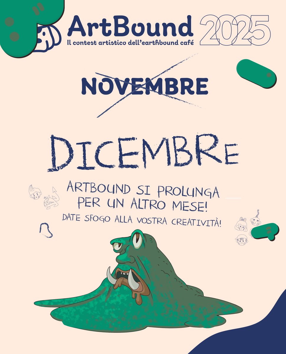 EarthBoundCafe's tweet image. 🎨 ArtBound raddoppia! In occasione delle feste abbiamo deciso di prolungare il contest di novembre! Potrete inviare fanarts di Mother, EarthBound o Mother 3 per tutto il mese di dicembre!

Per il regolamento o per info scriveteci

#EarthBound #Mother2 #Mother3 #fanart #Nintendo