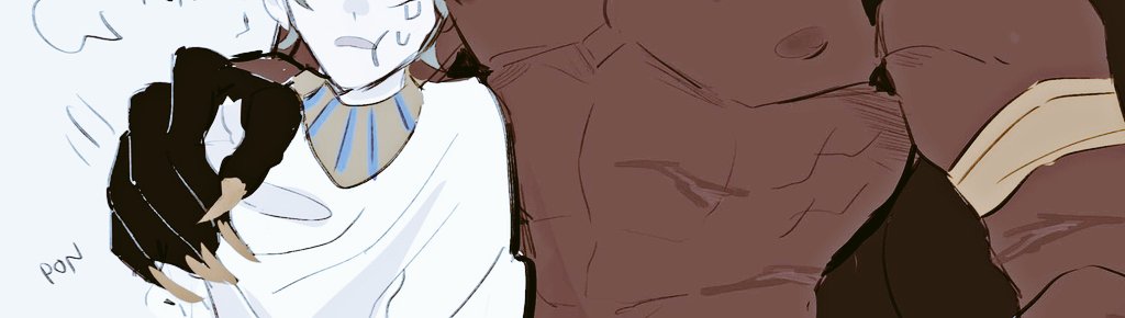 JUSTIFIEDFUSION's tweet photo. ㅤ

while on his daily stroll, the hound, not paying an ounce of attention, bumpped into @HoIIowedSheII. reaching his arm around to catch him before he nearly knocked the bug type over.

" woahh! uh-oh. . my bad, didn't see ya
   there—— "
ㅤ https://t.co/4vkpp0Jbed