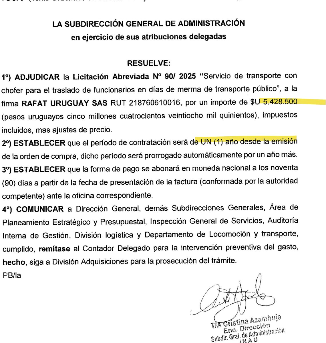 CHOFER : Nadie quiere perderse la movida de tener su CHOFER. Total paga el pueblo.$ 5.428.500 para que el INAU tenga su CHOFER para los días de "merma" pública. Todo por UN AÑO.