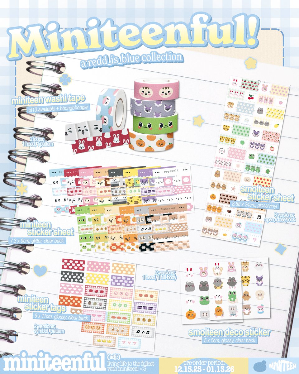 redd_is_blue's tweet image. cheers to a miniteenful day ૮ • ﻌ - ა
𖦹 from dec 15 - jan 3 𖦹

preorder sticker sheets &amp;amp; reserve washi tapes
⋆.˚ tinyurl.com/miniteenful

𝘧𝘳𝘦𝘦 𝘸𝘢𝘴𝘩𝘪 𝘵𝘢𝘱𝘦 𝘧𝘰𝘳 𝘧𝘪𝘳𝘴𝘵 𝘧𝘪𝘷𝘦 𝘣𝘶𝘺𝘦𝘳𝘴 𝘸𝘩𝘰 𝘴𝘱𝘦𝘯𝘥 𝘢 𝘮𝘪𝘯. 𝘰𝘧 ₱100 𝘰𝘯 𝘴𝘵𝘪𝘤𝘬𝘦𝘳𝘴 ♥︎