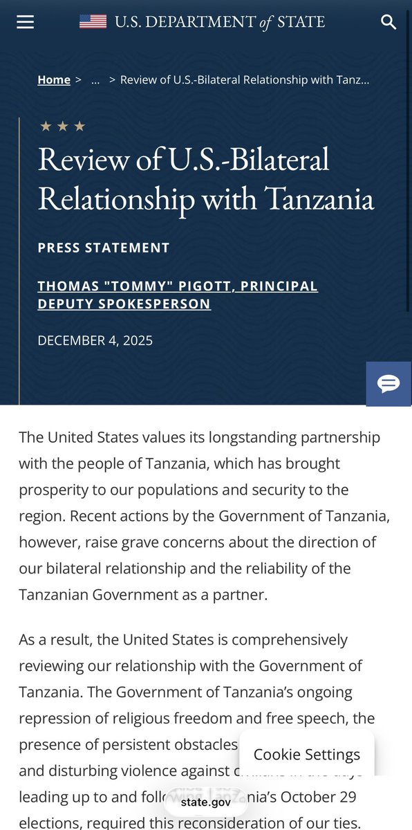 Propaganda Alert.

Samia Suluhu Hassan and her cronies are desperately trying to manufacture the illusion that everything in Tanzania is fine, and that the <a href="/UN/">United Nations</a> and the <a href="/usembassytz/">US Embassy Tanzania</a> have somehow endorsed the #TanzaniaMassacre.

They are spinning staged photo-ops to launder blood.
