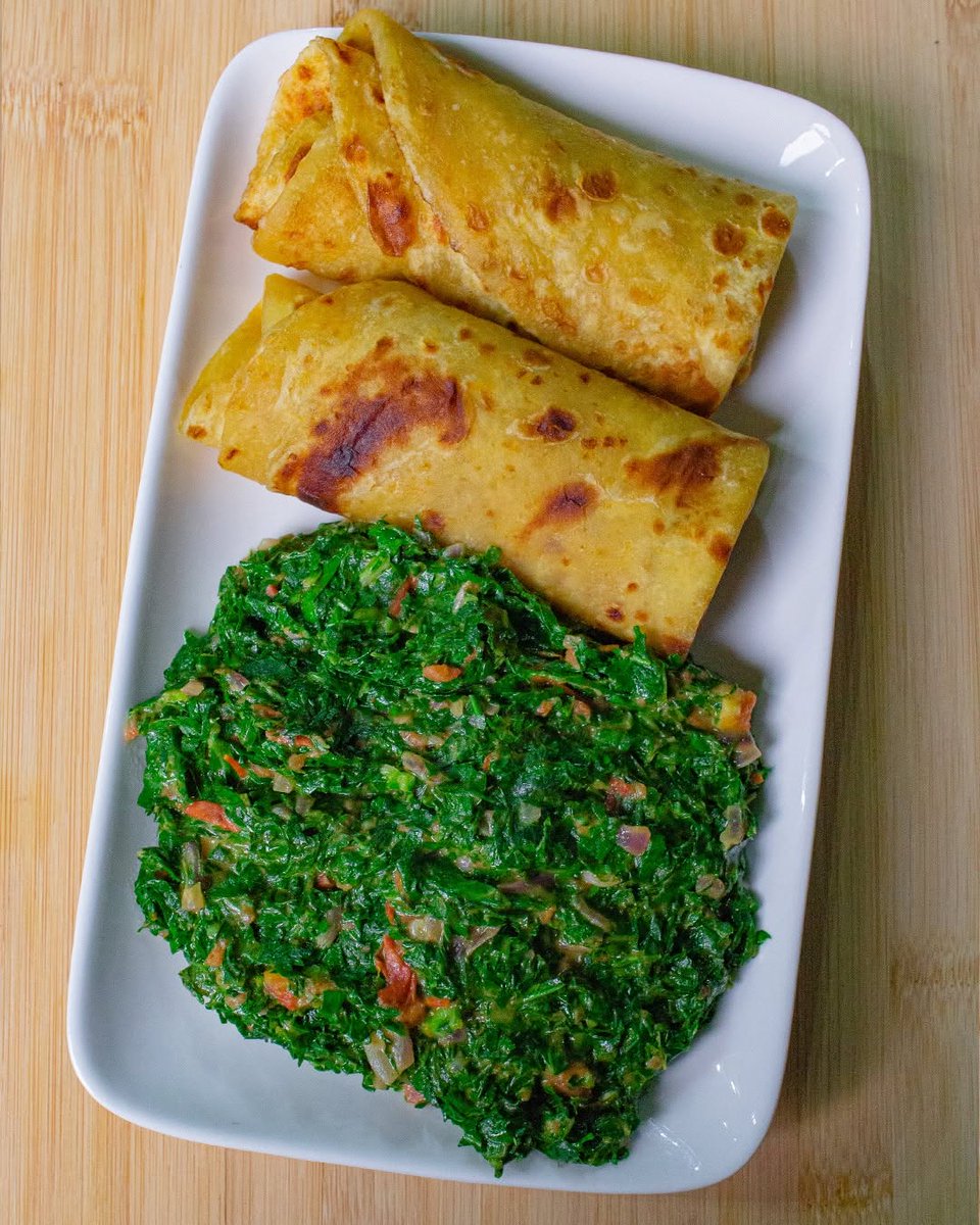 Chapati with greens can actually be a good idea