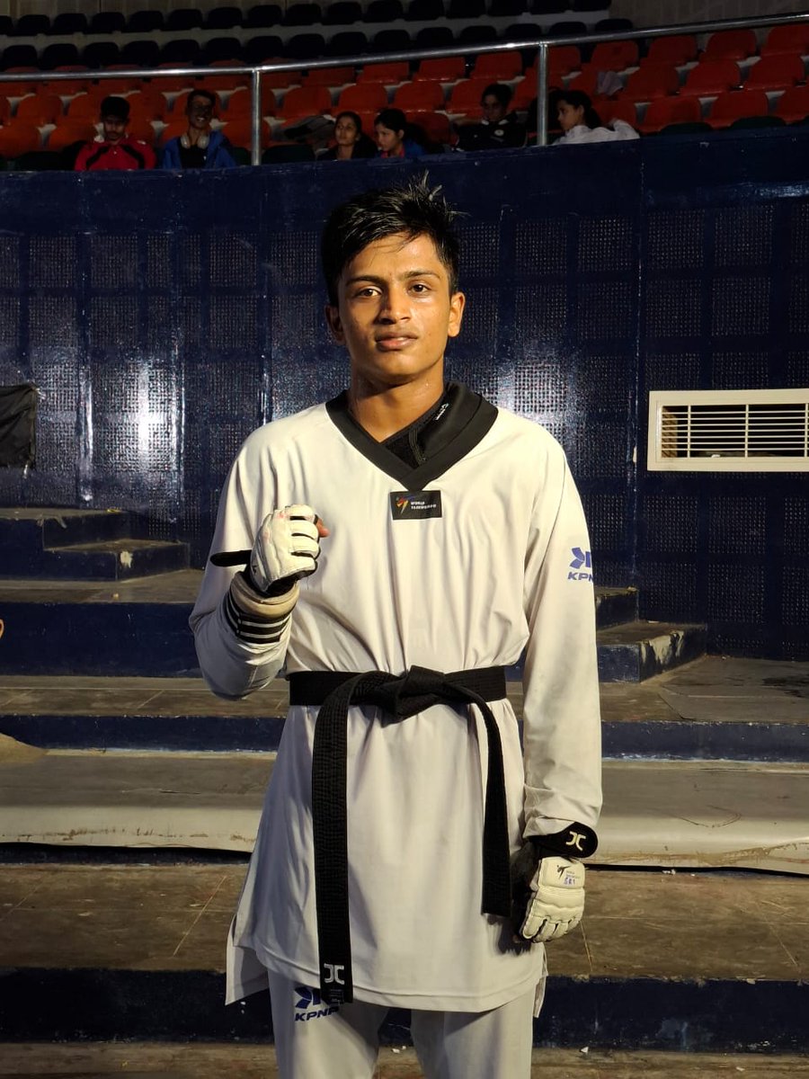 tkdkerala's tweet photo. Mr. Sreejith B ( Under-63Kg)  bagged GOLD Medal in the 41st Senior National Taekwondo Championships-2025 held at Hyderabad, Telangana from 12th to 14th December 2025.
 Congratulations Dear👏👏💐 https://t.co/3F4MPUDEUN