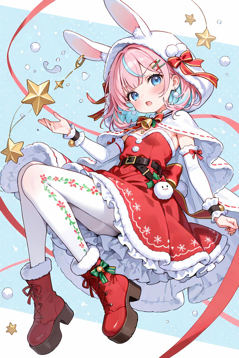 ☆クリスマス限定値下げ☆ 25%off ¥18,000→¥13,500 うさと服 衣装【🐰うさ耳フードのKawaiiクリスマス2025🎄】 ももろいど（@momoya