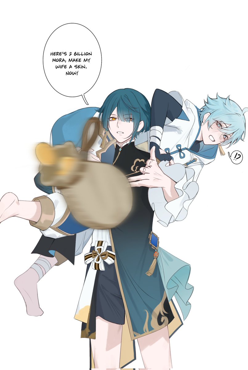 HoYoverse isn’t needed. Young Master Xingqiu will have a new outfit custom-made for his wife himself 🥸 #行重 #Xingyun