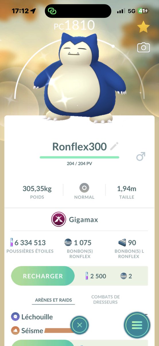 FollowTheRedCa1's tweet image. Passer lvl 70 le jour du min Pokémon préf !! Et en gigamax et en shiny !!

Je suis jouasse de fou !

#PokemonGO #pokemonpreciouspath