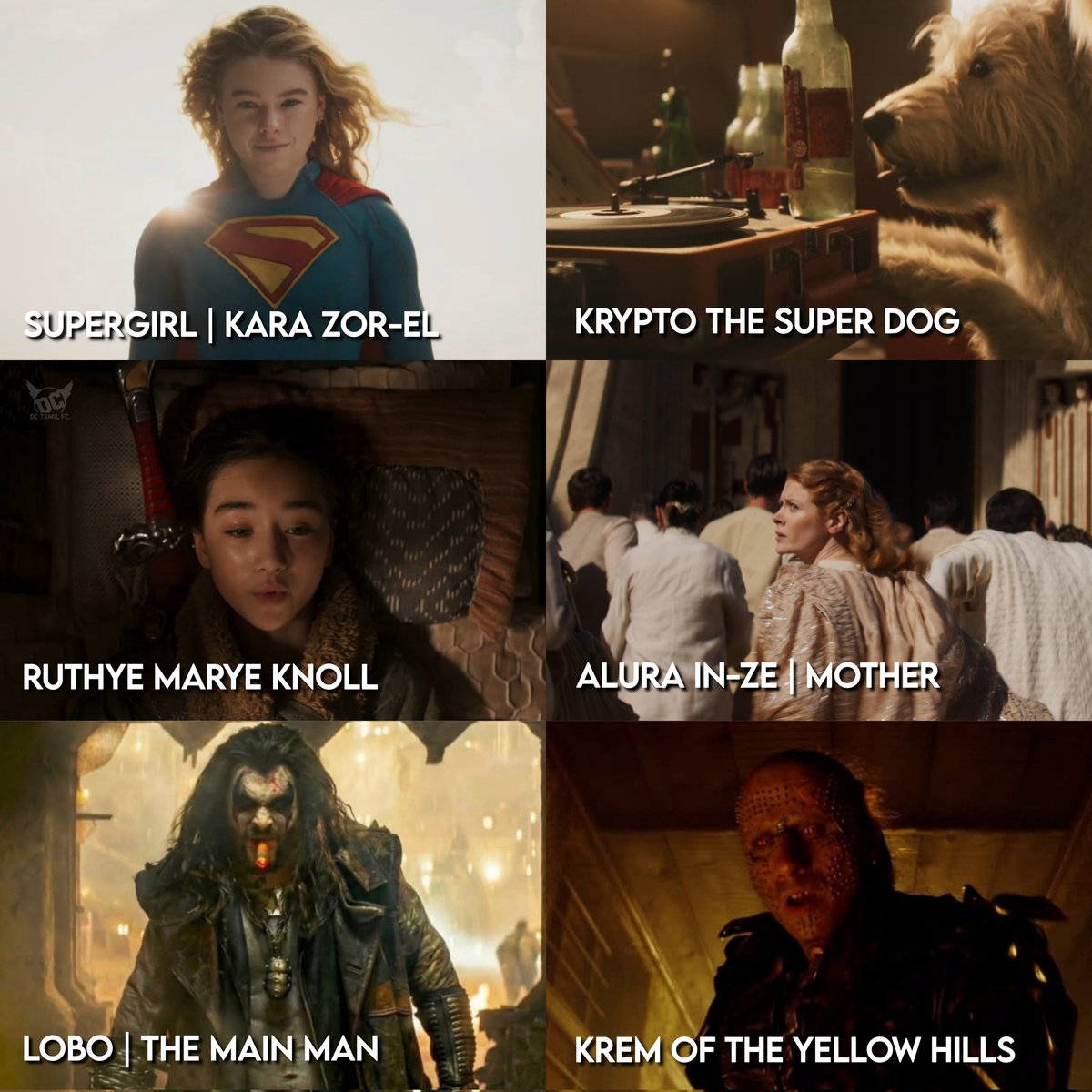 🌍♥️ Characters revealed in the #Supergirl Teaser Trailer.

#Supergirl | #KaraZorEl | #AluraInZe | #Lobo | #Krypto | #KremOfTheYellowHills