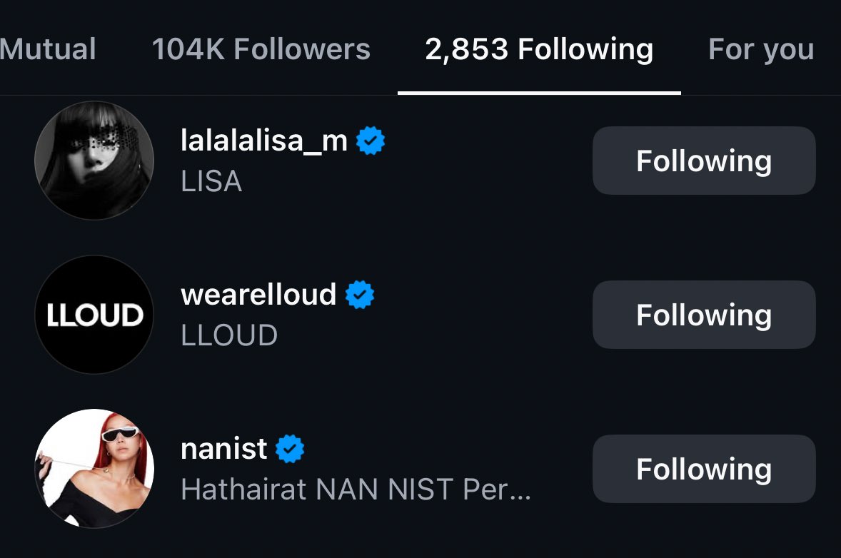 deffnotls's tweet photo. nanist follows nike creative director and they both in paris right now. and they follow lloud too 😁 https://t.co/9DVVRUCLz8