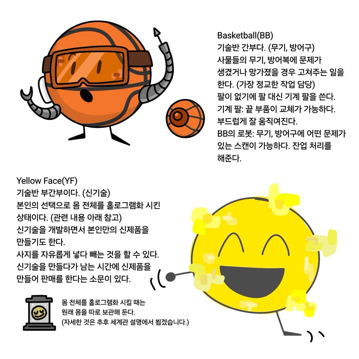 binjeu3261's tweet photo. #BForDC
정보반에 북, 티어드롭과 기술반에 베스킷볼, 옐로우 페이스입니다! https://t.co/gPUZoqJsPm