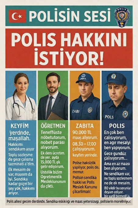 Polis bütçeden  hakkını istiyor #PolisBütçeBekliyor