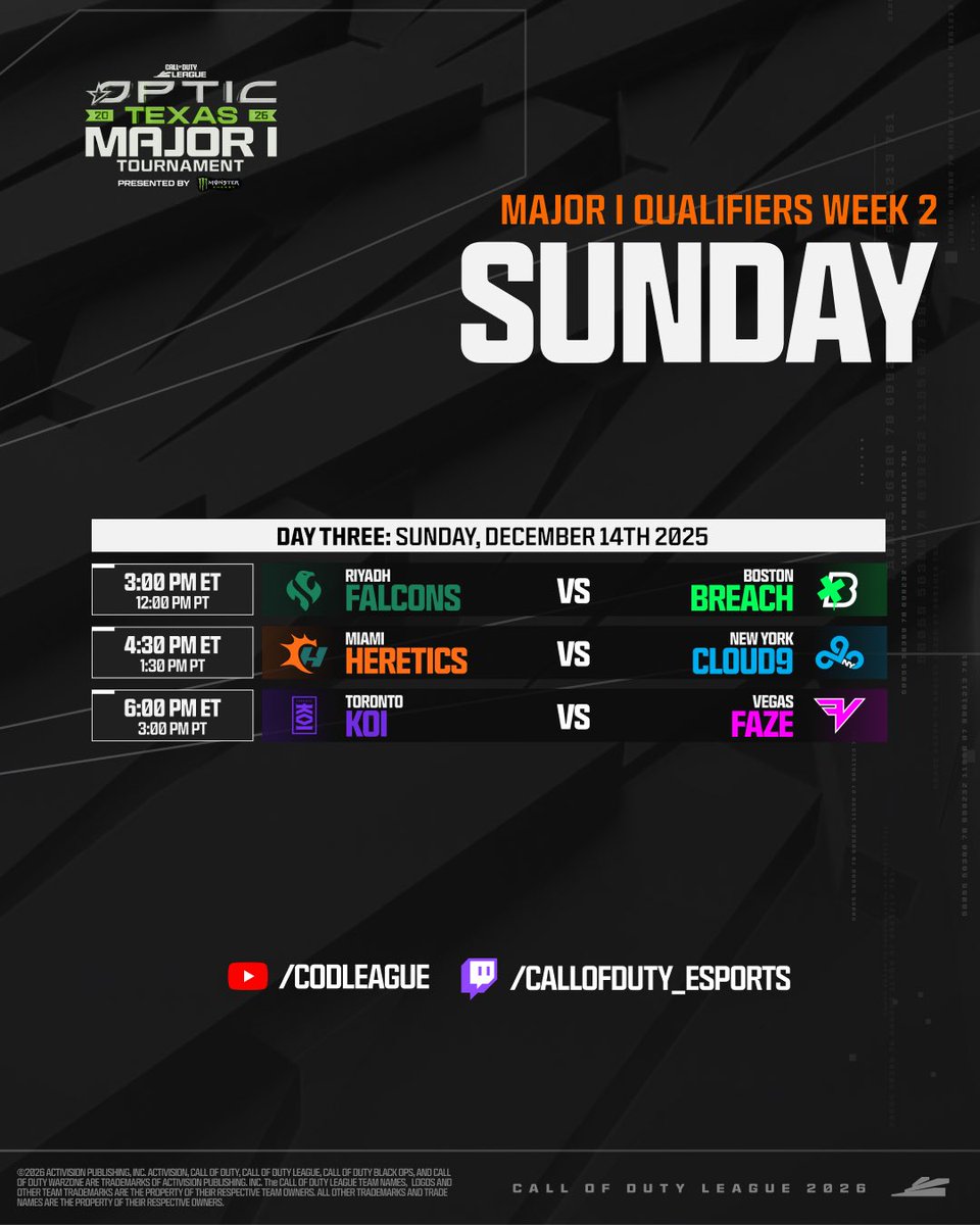 CODLeague's tweet image. 2025’s final matches ‼️

Drop your predictions 👇