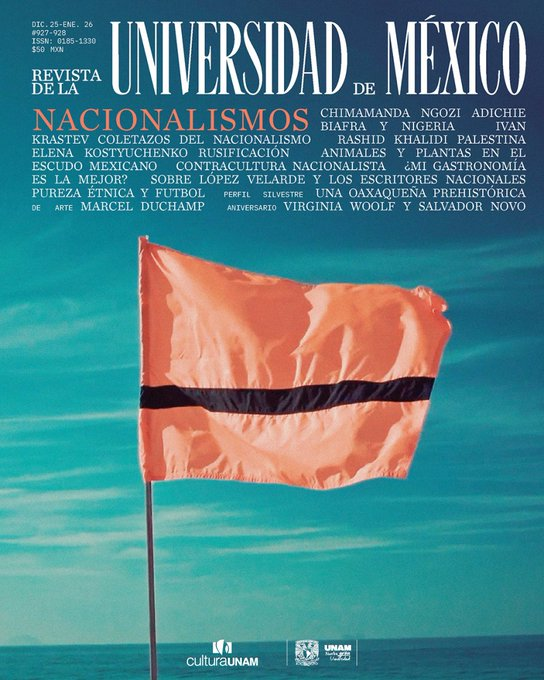 CulturaUNAM's tweet photo. ✨Una lectura reveladora, indispensable y sin costo para ti: la @revista_unam dedica su número de #diciembre a reflexionar sobre el retorno del #nacionalismo en el mundo y su posible futuro.

Lee aquí la edición completa: https://t.co/Xxc8F8aTFw https://t.co/F55yvRgxBy