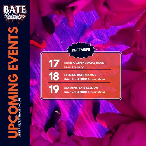 What does the week look like for #bateraleigh? 

Are you registered to #jointhebate?

Register today! bateraleigh.org/events

#batorsofraleigh #jackoffclub #ncbateclubs
