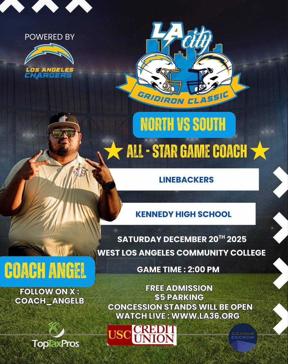 coach_AngelB's tweet photo. I appreciate the opportunity to be a coach at this years allstar game representing the North. @GoldenCougarsFB @TrenchCoach75 @CoachCass4 https://t.co/hcrxhlaHkj