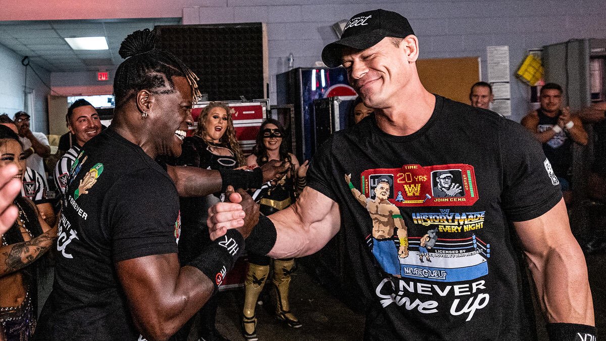 WrestlePurists's tweet image. R-Truth comments on John Cena’s retirement, says him being able to go out on his terms makes him proud:

“It’s bittersweet... he’s dedicated so much to the business… his time, his body, his mind, his resilience. He’s dedicated so much to the business, man, and for him to be able…