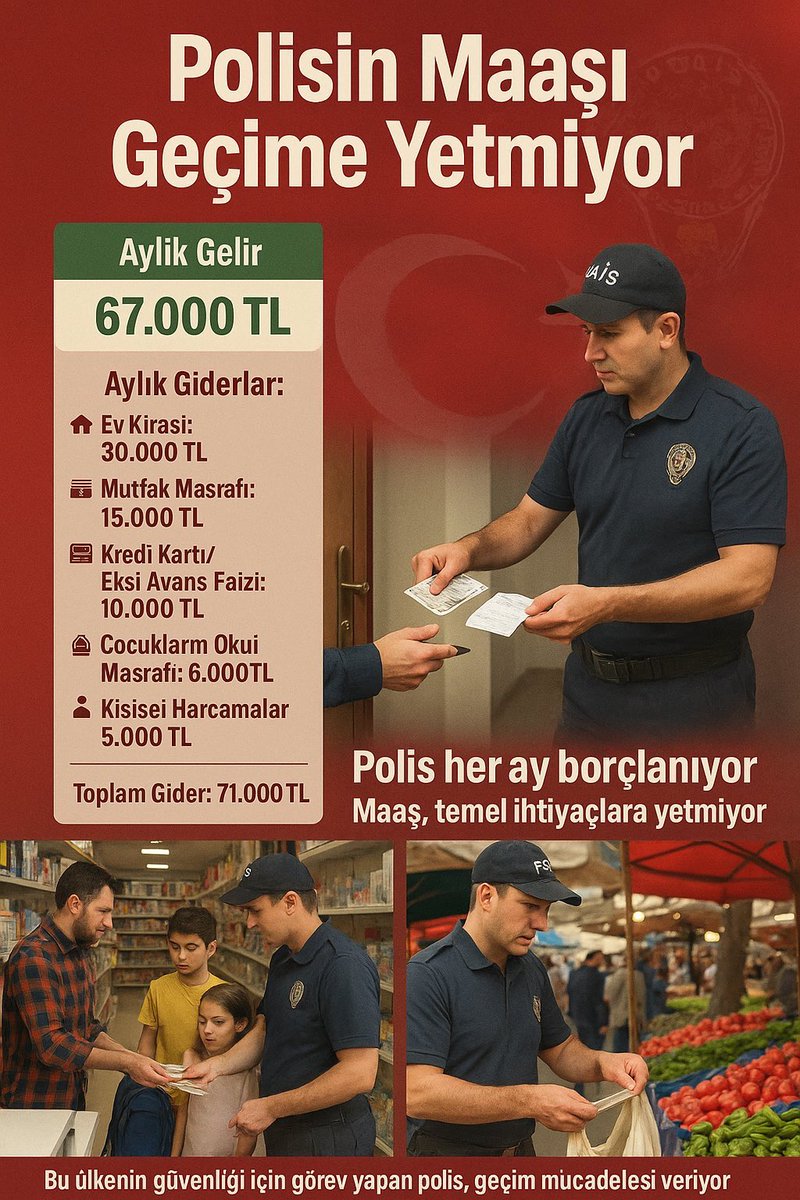 Sayın <a href="/TC_icisleri/">T.C. İçişleri Bakanlığı</a> bakanım <a href="/AliYerlikaya/">Ali Yerlikaya</a> 1 tane sorunumuz da kira konusudur, şöyle ki;

Polisler kirası düşük diye bazı mahallelerde oturamıyor çünkü genellikle adli işlem yaptığı kişilerin ağırlıklı oturduğu yerler bu mahalleler oluyor polisler buraları güvenlik tedbiri sebebi