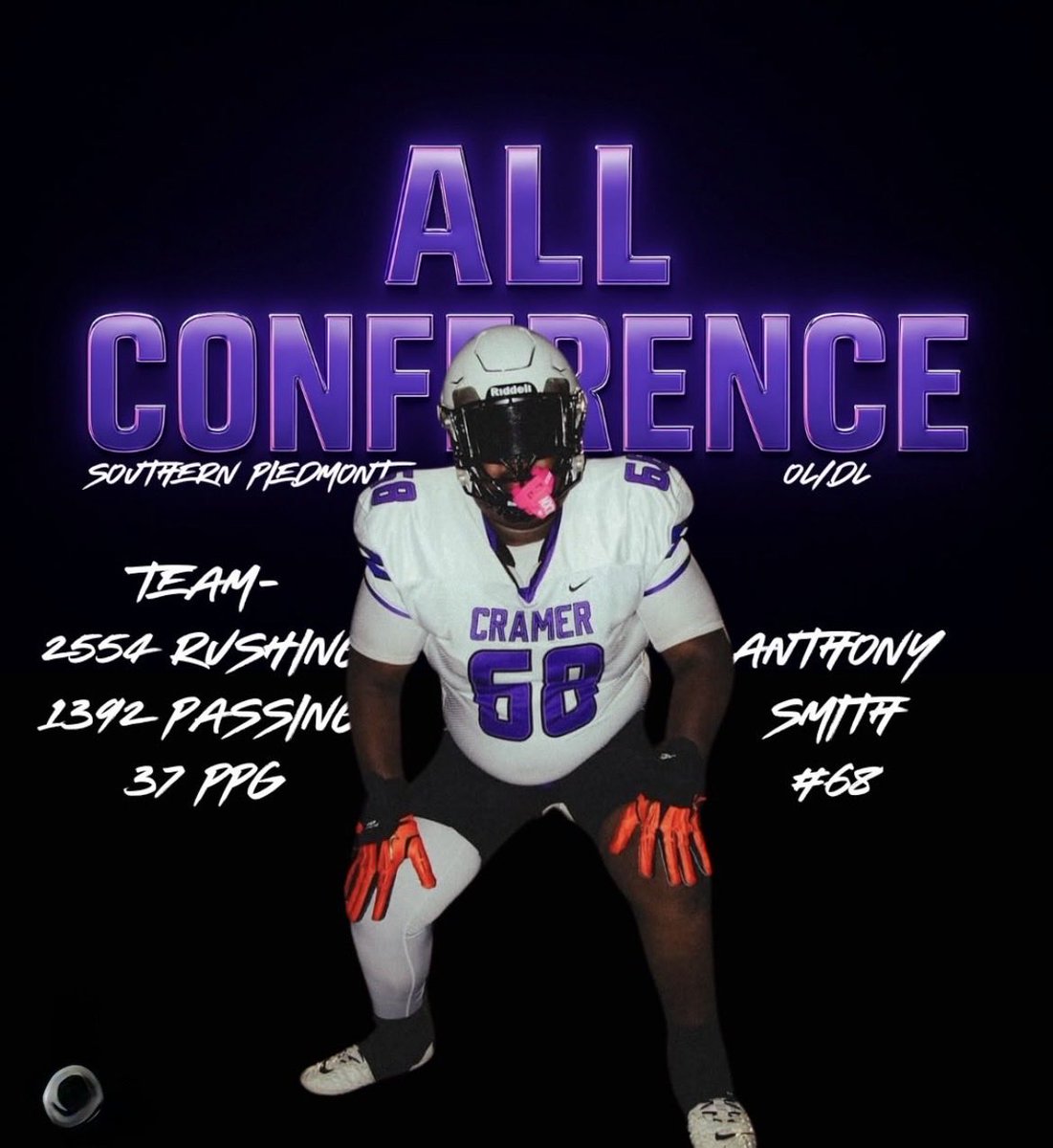 Anthony38040349's tweet image. 2nd year in a row winning all- conference @RecruitSCramer @542Simmons @CoachPutt @pepman704