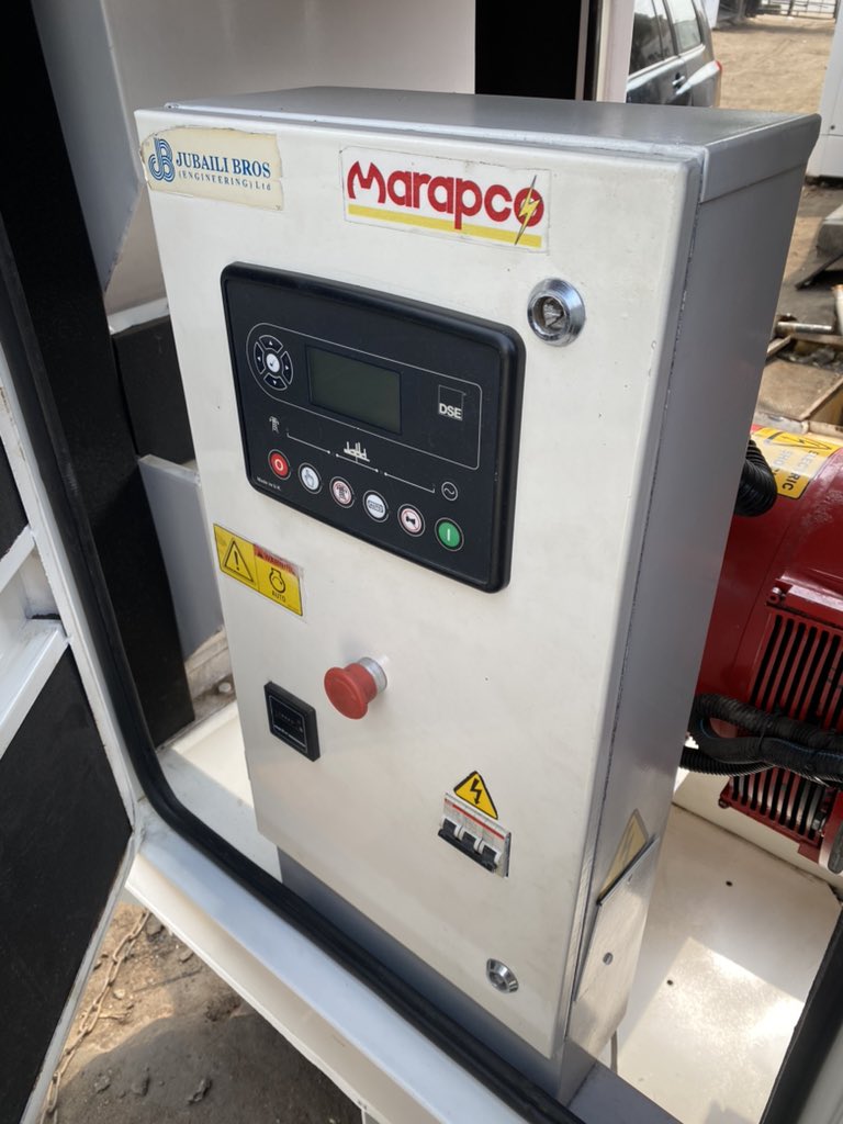 30Kva Marapco Super Silent Soundproof Generator Available For Sale. Ready For Installation. 

🌍 Lagos

Price: 6M

👉 We Deliver Nationwide 🚚

For Inspection or delivery  ☎️ 07031450707