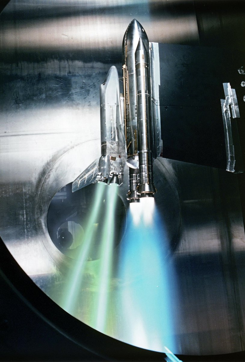 Boneyardsafari's tweet image. A unique photo of Shuttle engine out testing done after the Space Shuttle Challenger disaster. This was part of the investigation after the Challenger accident in 1988. #spaceshuttle #nasa #boneyardsafari #aviationsafari