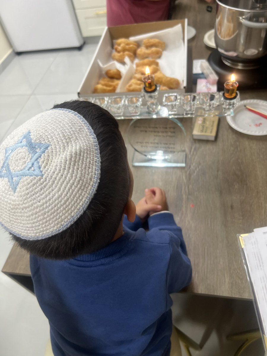 Happy Hanukkah from my son. 🇮🇱🤍