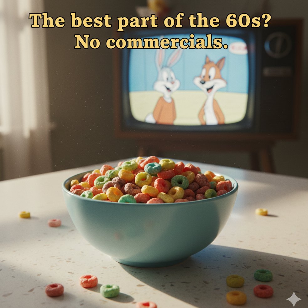 Americain1960's tweet photo. What was your favorite Saturday morning cartoon? 📺
#SaturdayMorning #60sKids #Nostalgia #Cartoons #Retro https://t.co/MqHaUBa6Wc
