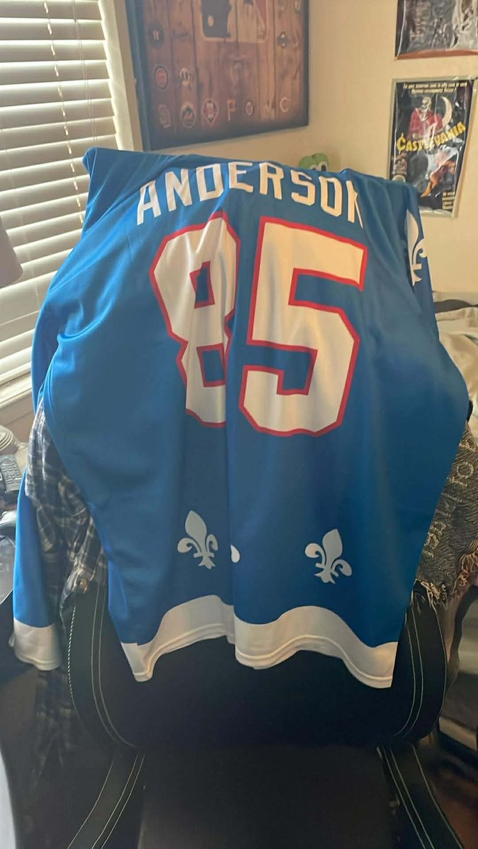 WolfpackProdYT's tweet image. Just want to thank @RoyalRetros for this awesome late birthday gift from my family. Their cheaper price is why I have this one and my Hartford whalers jersey, which you’ll see at Christmas. Bonus points if you remember this team