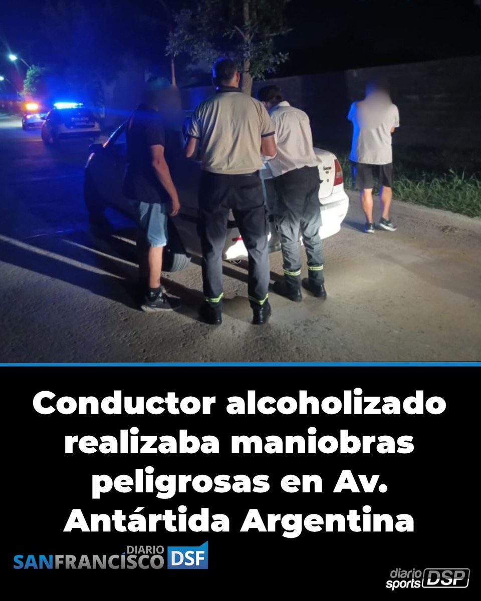 Este sábado, personal de la Guardia Local fue comisionado por el Centro de Atención Ciudadana para intervenir en la intersección de Av. Antártida Argentina e Yrigoyen, debido a un reporte sobre un vehículo realizando maniobras peligrosas ----> shorturl.at/qYQgb