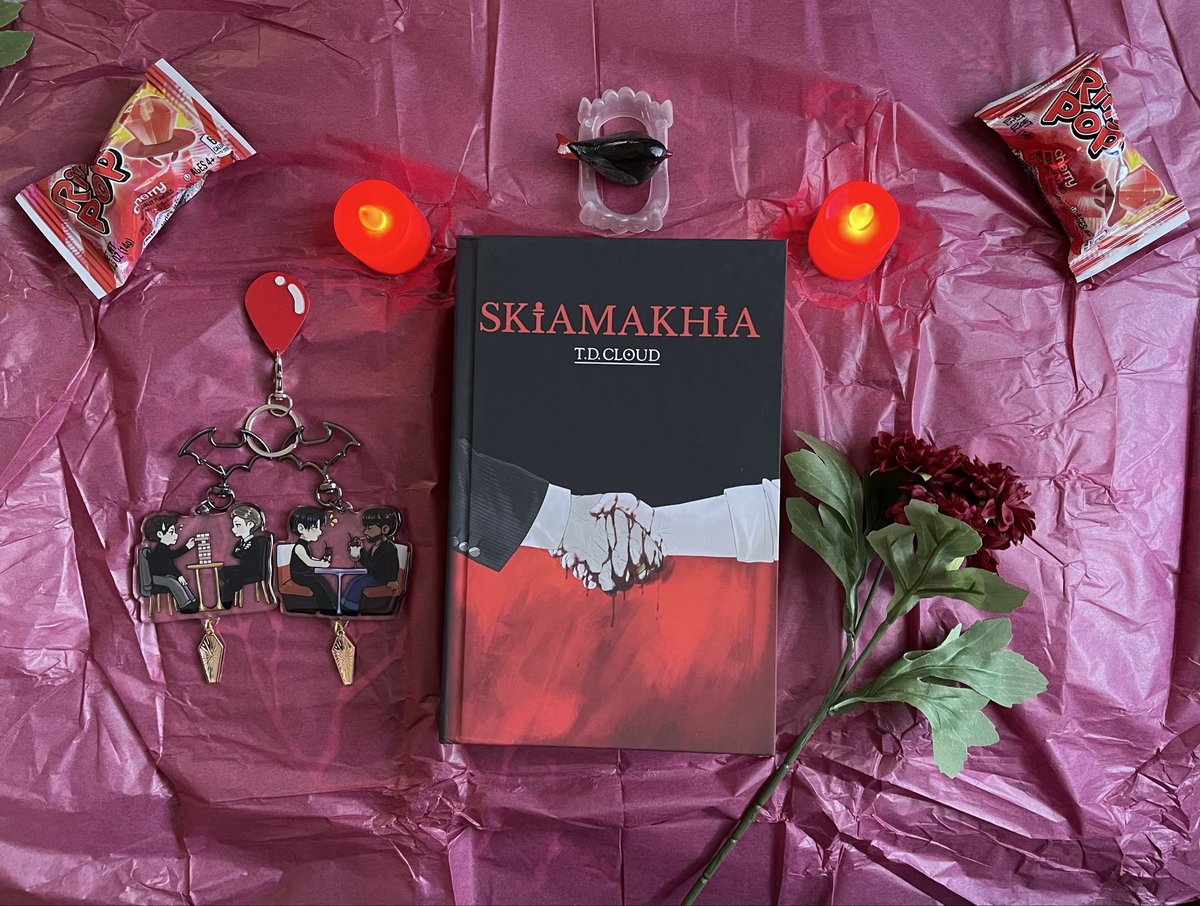 GOODIES GET🩸✨Thank you Migi for such a fun packed AMAZING box for SKIAMAKHIA💖The candles killed me &amp; I am such a nostalgia brat for the ring pops😂

And the boyyys the keychains the polaroids I’m AHHH🙏😭I am ready to be sad over them, they’re my favorite idiots💕

Get SKIA!👇