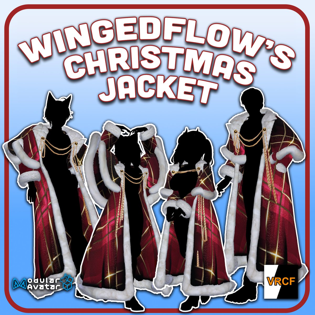 Wingedflow's tweet image. ❄️Wingedflow's Christmas Jacket ❄️
Arrive at the Winter and Christmas Parties in STYLE
【5 Avatars】【4 Body Bases】
✨Release Date: TODAY!! Dec. 14 2025
✨Links: 
jinxxy.com/Wingedflow/Chr…
wingedflow.gumroad.com/l/ChristmasJac…
wingedflow.booth.pm/items/7748426

#WFAvis #VRChat #booth_pm #Gumroad #jinxxy