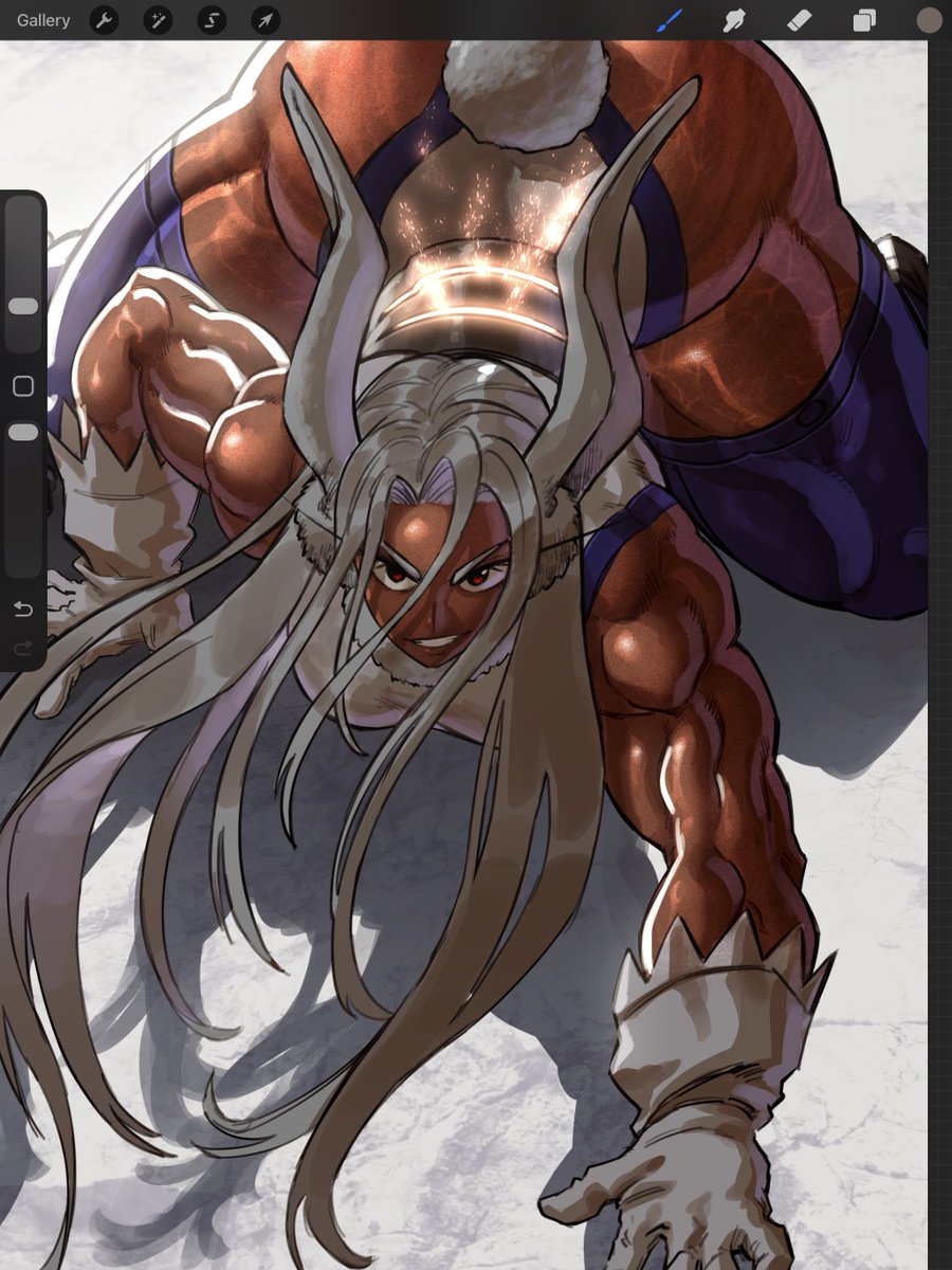 I remember someone saying that Mirko’s muscles grow every time I redrawn her and they were lwk right
