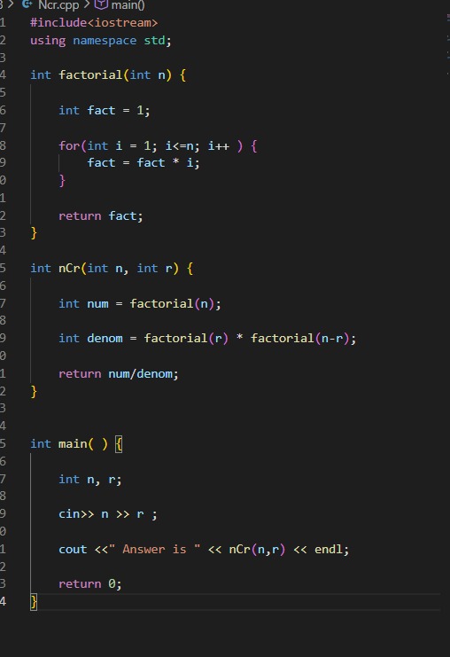 datboi_aayu's tweet image. Day 210 of #365DaysOfCode

Web Dev:
Still actively working on my project. Focused on improving structure.

DSA:
Learned how to approach and solve nCr statement problems. .

#DSA #NCR #Combinatorics #CodingJourney #LearnToCode #DeveloperLife #Consistency #DailyCoding #Techjourney
