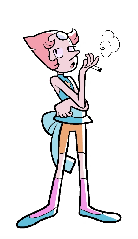 pipeshotgun's tweet photo. The amount of time Pearl has been portrayed as a smoker by the crewniverse is funny https://t.co/y9MT0sN2iM