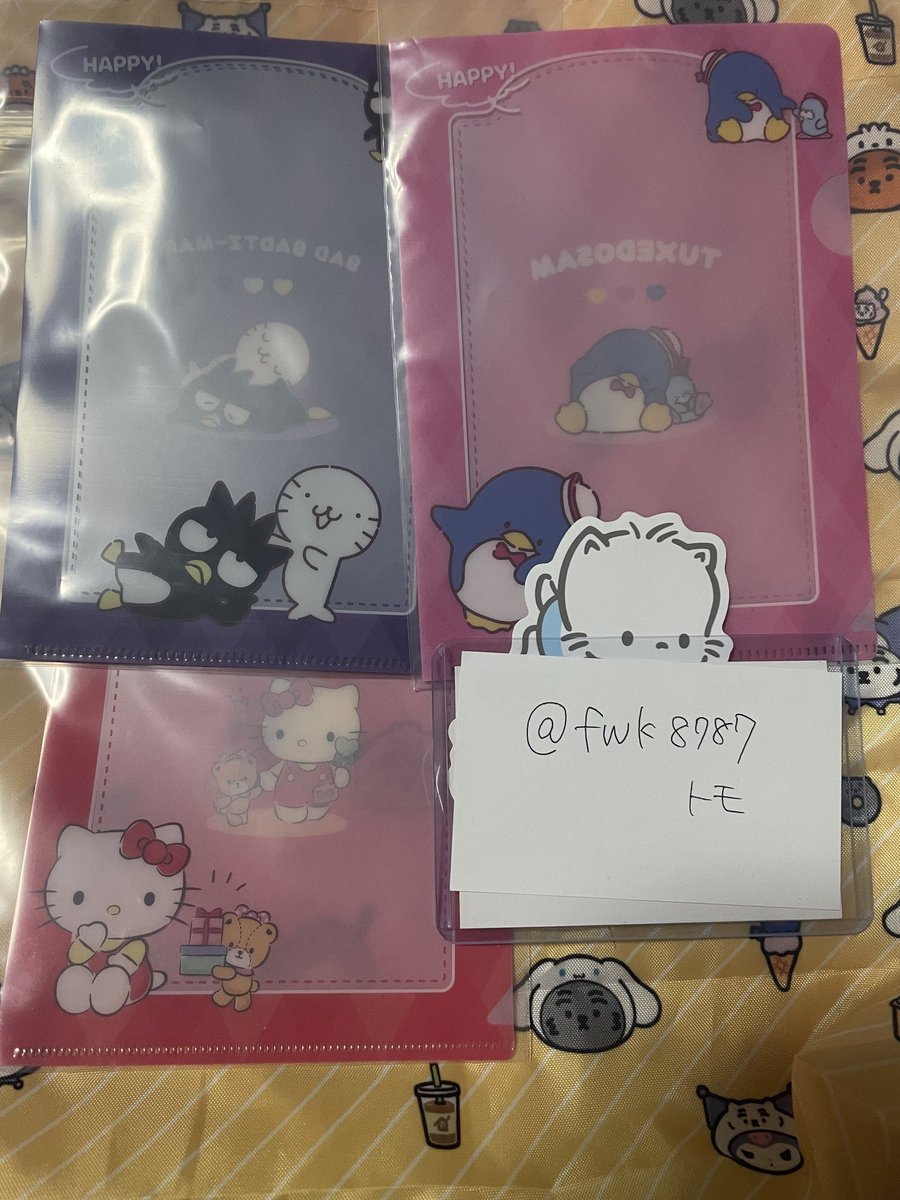 fwk8787's tweet photo. 【交換】Sanrio サンリオキャラクターズ 百均 100均 DAISO ダイソー フォトカード フォトカ ミニクリアファイル クリアファイル ポストカード ポスカ

譲→画像1-4(キティ.プリン.シナモン.ポチャッコ.キティ&amp;ダニエル.KIRIMIちゃん..バツ丸.タキシードサム)

求→同種 異種 クロミ.定価＋送料

郵送 https://t.co/301BVuyD4z