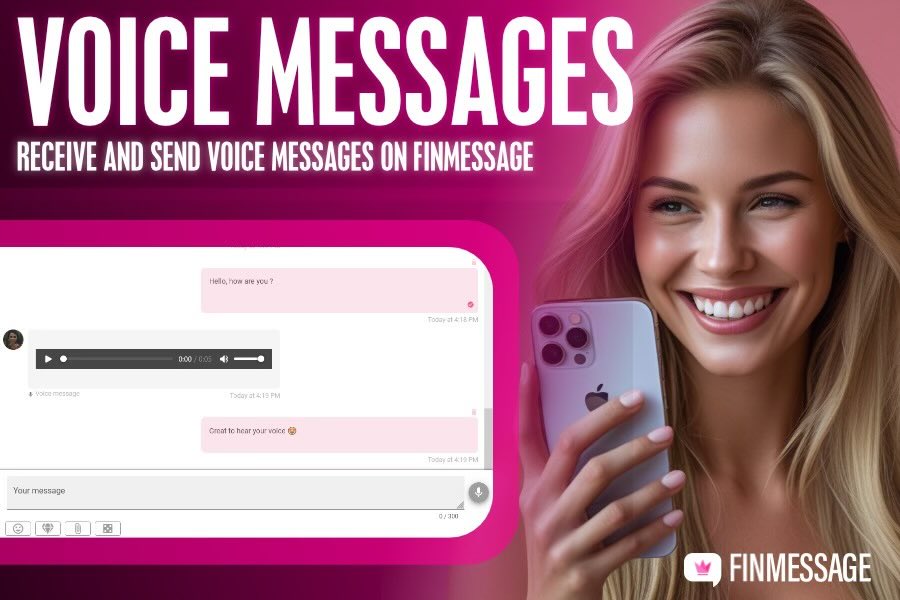 FINmessage's tweet image. Voice Messages are now LIVE!🚨

Creators can now send and receive voice-messages on FINmessage!🔥