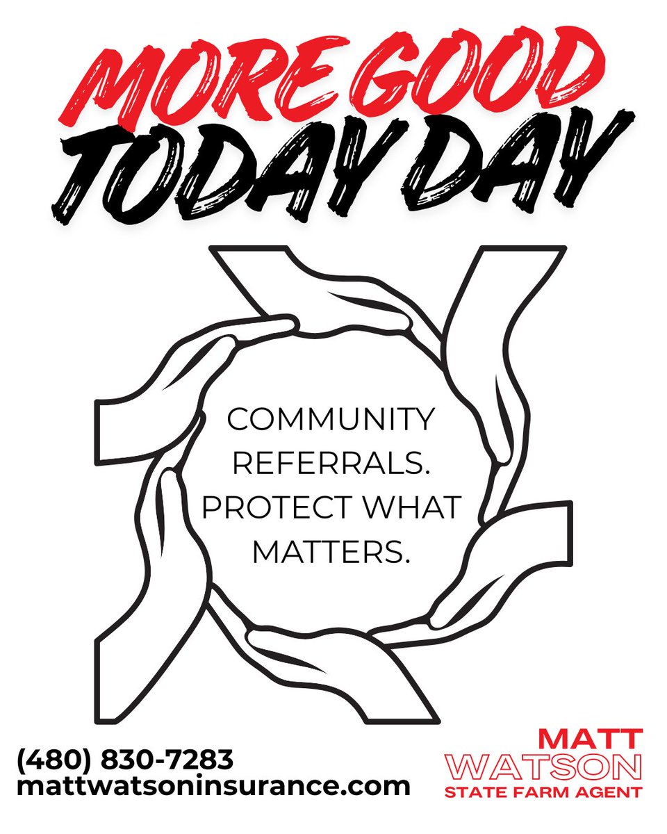 MattWatsonSF's tweet image. Looking out for the people you care about is a great way to do good, like recommending a friend to your local insurance agent who can help protect what matters most! 
#ProtectedByyMatt
#MoreGoodTodayDay 
#SpreadGood #InsuranceMatters