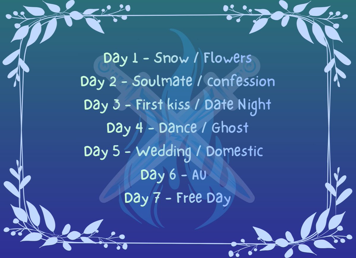 crimenosweek's tweet photo. These are the prompt list for the event, I hope we can all enjoy everyone works for our beloved Cleric and Sanctum Knight. https://t.co/AyhtXOWQYP