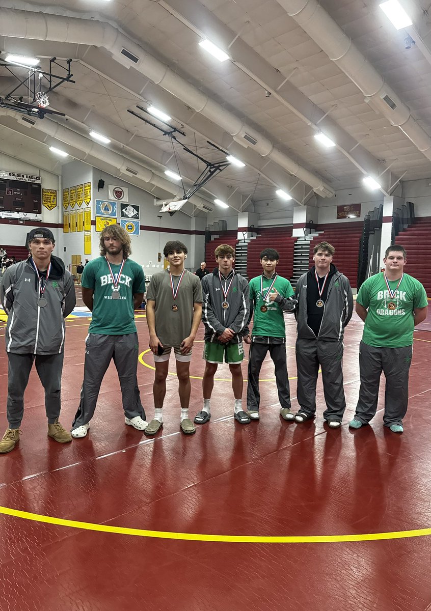 Congrats to Boy’s Wrestling 🤼 for opening the season with a 3rd Place overall finish at the Golden Eagle Classic! 
 The team took home 7 medalists and had 12 overall wrestlers place in the top 5!