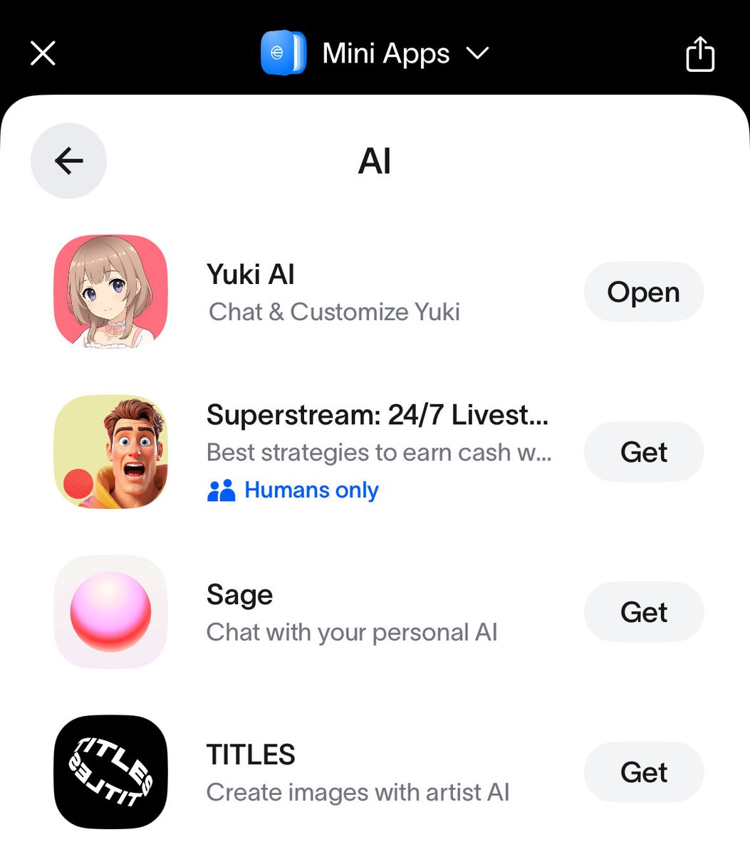 ani_labs_world's tweet image. Our new Yuki AI App hitting the 1st Place in the AI Section! 
Check it out 🫡

world.org/mini-app?app_i…