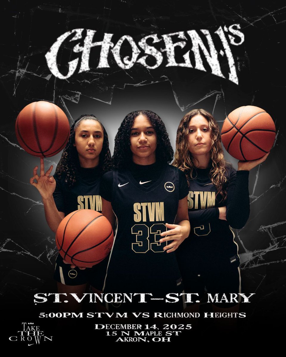 stvmirish's tweet image. Game Day at The #LeBronJames Arena! 👑🏀

#NikeBasketball #Chosen1 Invitational tips off TODAY ☘️
#STVM Girls vs. Richmond Heights — 5 PM

Energy. Atmosphere. Irish pride. Don’t miss it.
#STVMFamily #ForeverIrish #TeamNike #AkronOH #TakeTheCrown #GoIrish