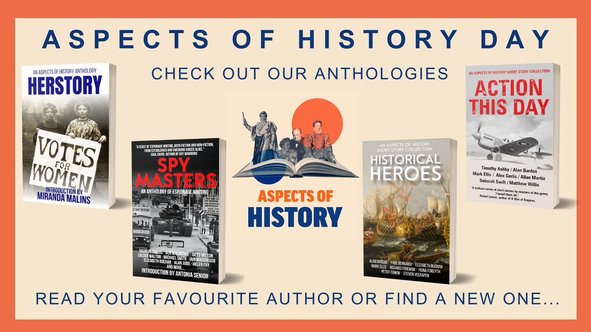 AspectsHistory's tweet photo. #AspectsofHistoryDay
In need of a Xmas stocking filler?
Check out our anthologies...
Herstory
https://t.co/55o3EVjkqL
SpyMasters
https://t.co/pVcVWL9j13
Historical Heroes
https://t.co/FiAv86Bvjw
Action This Day
https://t.co/UQr7PpG6mw
Read your favourite author or find a new one...
#historylovers #authorrt #bookboost